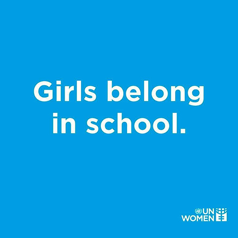 Girls belong in school